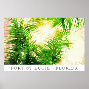 *~*  AP25 Travel Tropical Palm Trees - Personalise Poster