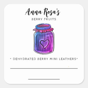 *~* AP30 Dehydrated Berry Fruit Blank Jar Label