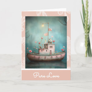 *~* AP51  Love Boat  19 Hearts Romantic Valentine  Holiday Card