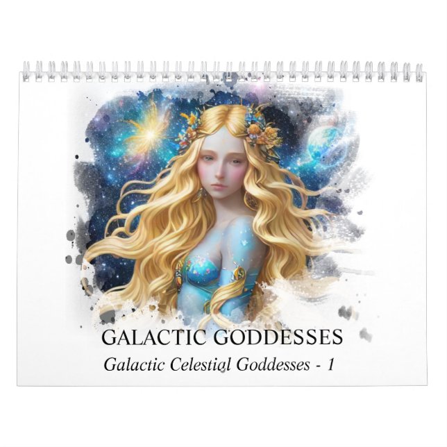 *~* AP58 Galactic Women Fantasy Cosmic Planets 1 Calendar (Cover)