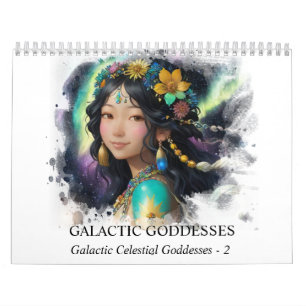 *~* AP58 Galactic Women Fantasy Cosmic Planets 2 Calendar
