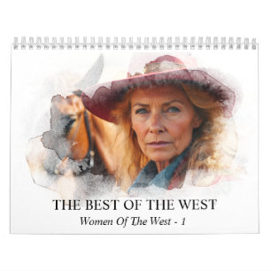 *~* AP59 Women Woman Wild West Cowgirl  1 Calendar