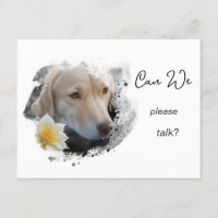 *~* AP61 Can We Talk - Lab Retriever Flower