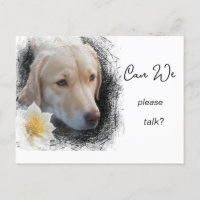 *~* AP61 Please Can We Talk Lab Retriever Flower