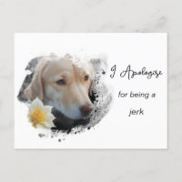 *~* AP61 Sad Tan Dog Apologise Caring Flower