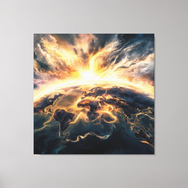 *~*  AP70 Earth World Cosmic Unity Good Canvas Print (Front)