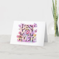 *~* AP72 Photo Emoji Whimsical Mother's Day Card