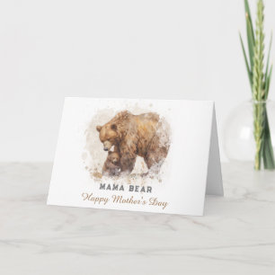 *~* AP72 Photo MAMA BEAR Mother's Day Card
