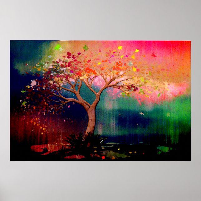 *~* AP81 Modern Artistic Tree Ethereal Original Poster (Front)