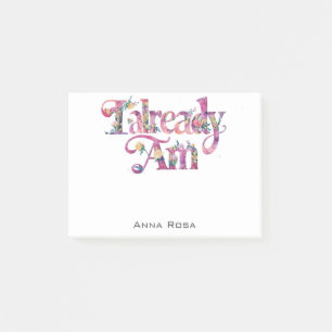 *~* AP85 Floral Gratitude Manifest ALREADY AM Post-it Notes