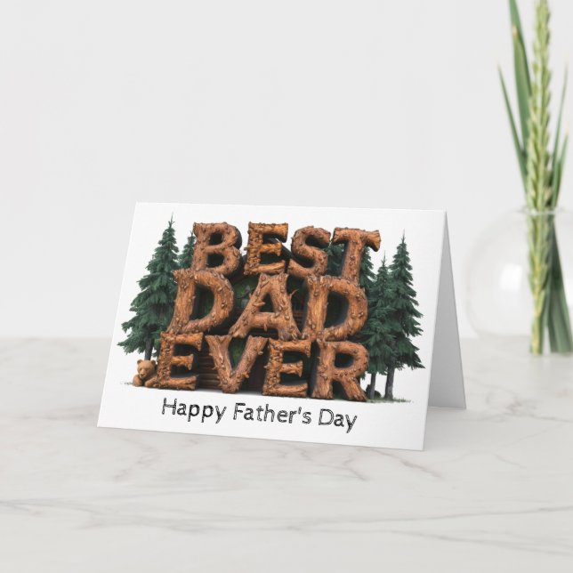 *~* AP86 Photo Best DaD Ever  Father's Day Card  (Front)