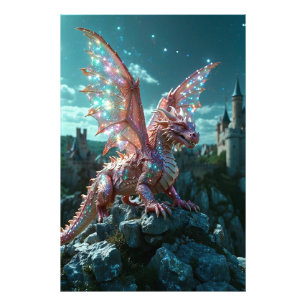 *~* AP88 Castle Fantasy  Dragon Wall Artwork 17 Photo Print