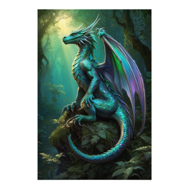 *~* AP88  Enchanting Fantasy Dragon Wall Art 10 (Front)
