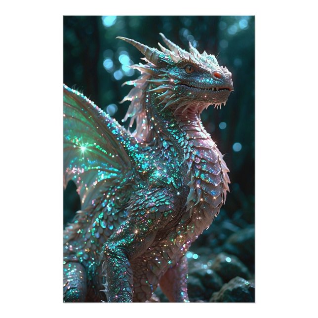 *~* AP88  Ethereal Fantasy  Dragon Wall Artwork 3 Photo Print (Front)