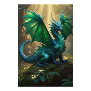 *~* AP88  Glittering Fantasy Dragon Wall Artwork 9 Photo Print