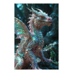 *~* AP88 Glittery Fantasy  Dragon Wall Artwork 18 Photo Print