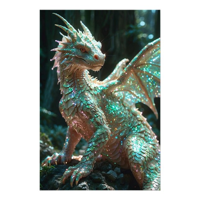 *~* AP88 Magical Fantasy  Dragon Wall Artwork 4 Photo Print (Front)