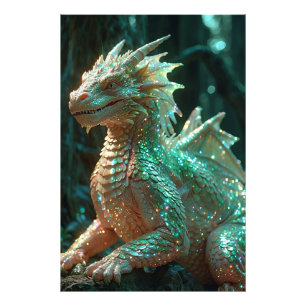 *~* AP88 Shimmering Fantasy  Dragon Wall Art  8