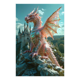 *~* AP88 Sparkling Fantasy Dragon Wall Art 14