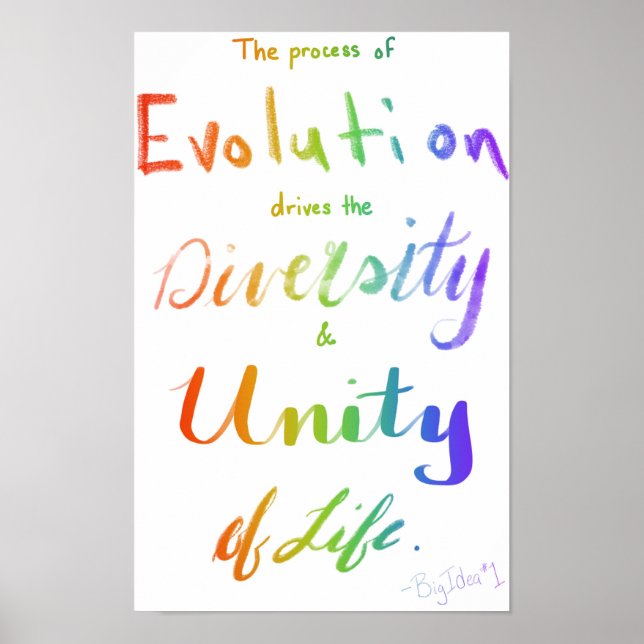 AP Biology Big Idea One Poster (Front)