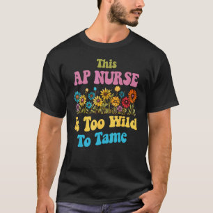 AP Nurse Cute Retro Womens Wildflower AP Nurse T-Shirt
