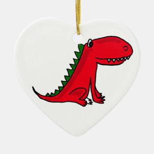 AP- Red and Green Dragon Cartoon Ornament