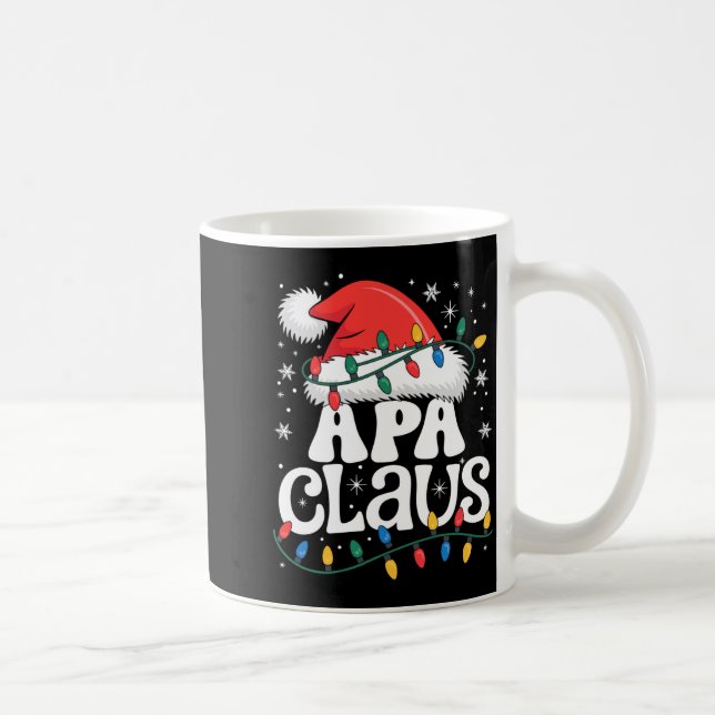 Apa Claus Funny Xmas Christmas Grandma Holiday Sty Coffee Mug (Right)