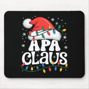Apa Claus Funny Xmas Christmas Grandma Holiday Sty Mouse Mat