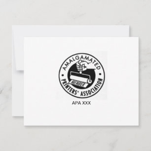 APA logo greeting card