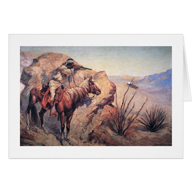 Apache Ambush (oil on canvas) (Front Horizontal)