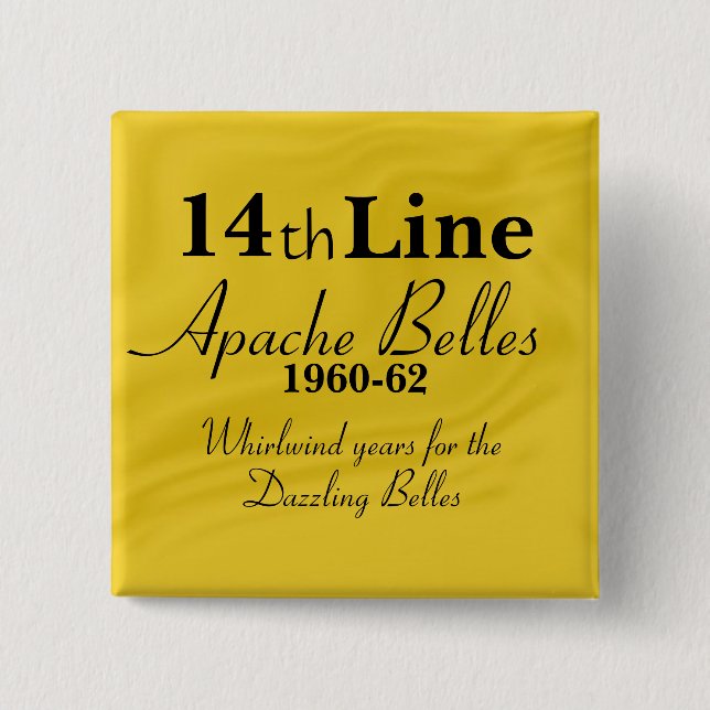 Apache Belles 14th Line 15 Cm Square Badge (Front)