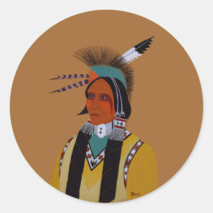 Apache Ben Classic Round Sticker