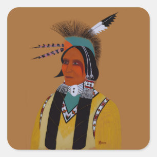 Apache Ben Square Sticker
