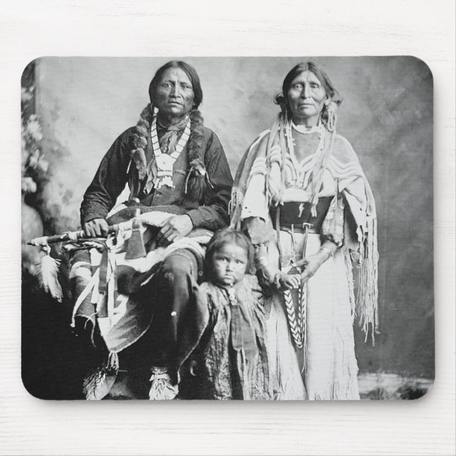 Apache Chief Antonio Maria with his family, 1897 ( Mouse Mat (Front)