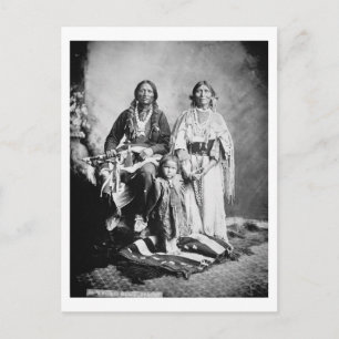 Apache Chief Antonio Maria with his family, 1897 ( Postcard