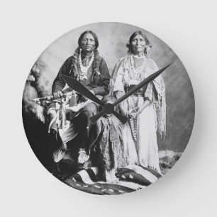 Apache Chief Antonio Maria with his family, 1897 ( Round Clock