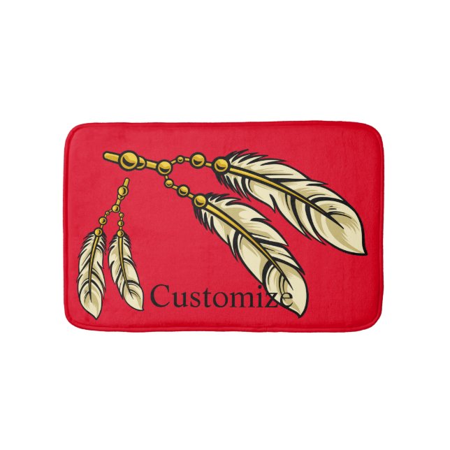 Apache Feathers Thunder_Cove Bath Mat (Front)
