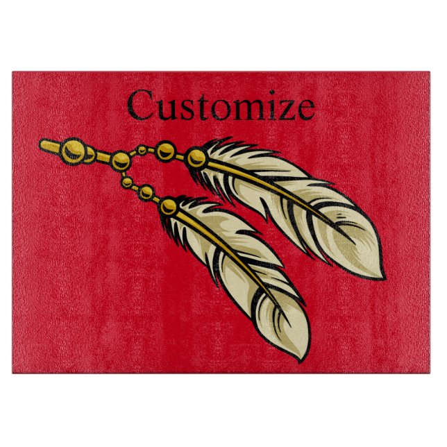 Apache Feathers Thunder_Cove Cutting Board (Front)