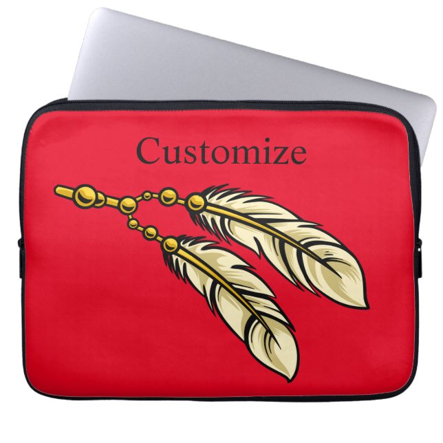 Apache Feathers Thunder_Cove  Laptop Sleeve (Front)