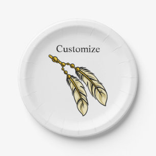 Apache Feathers Thunder_Cove Napkins Paper Plate