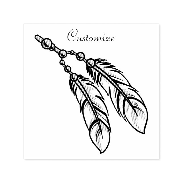 Apache Feathers Thunder_Cove Self-inking Stamp (Design)