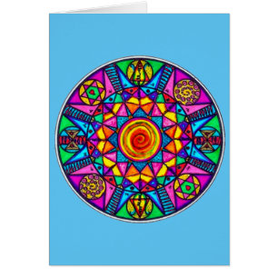 Apache Healing Prayer Medicine Mandala Card