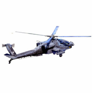 Apache Helicopter Standing Photo Sculpture