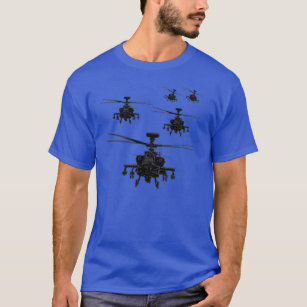 Unisex Cotton T-Shirt Tee Shirt APACHE HELICOPTER Stronger Than LOVE