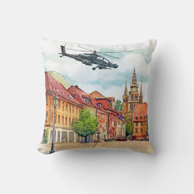 Apache in Ansbach Cushion (Front)