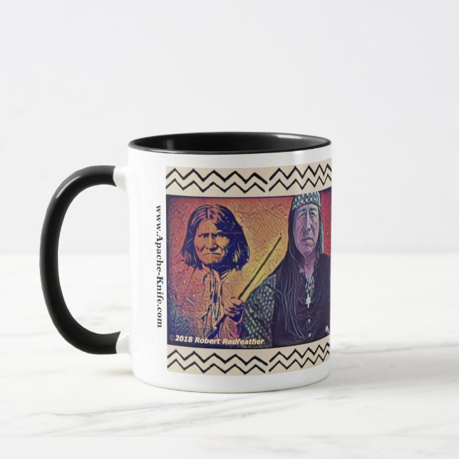 Apache Kinfe®️™️🇺🇸 Geronimo and Redfeather Mug (Left)