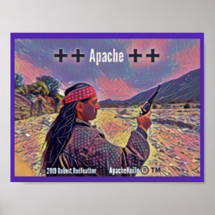 Apache Knife®™🇺  Robert Redfeather Poster 3.