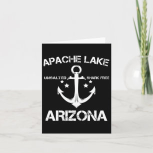 Apache Lake Arizona Funny Fishing Camping Summer G Card