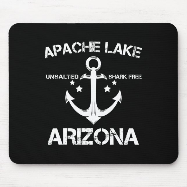Apache Lake Arizona Funny Fishing Camping Summer G Mouse Mat (Front)