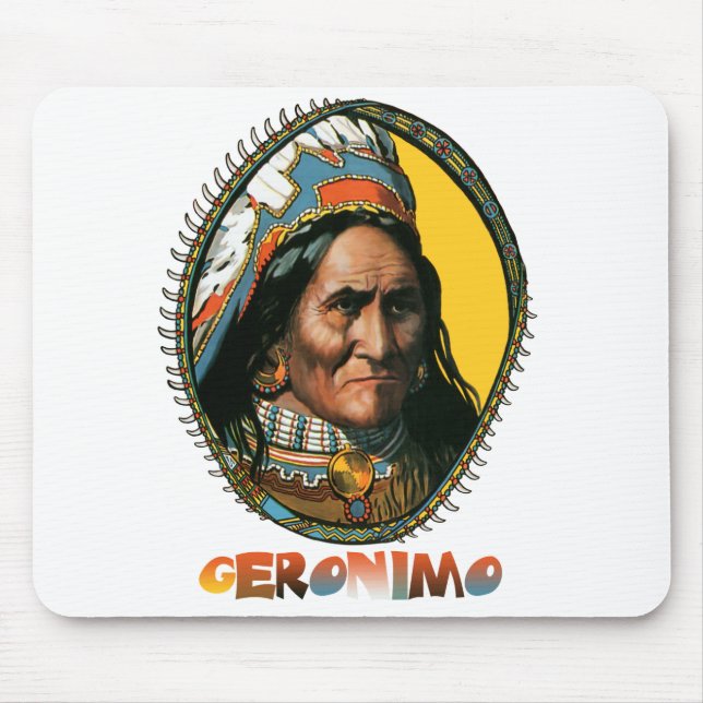 Apache leader Geronimo Mouse Mat (Front)